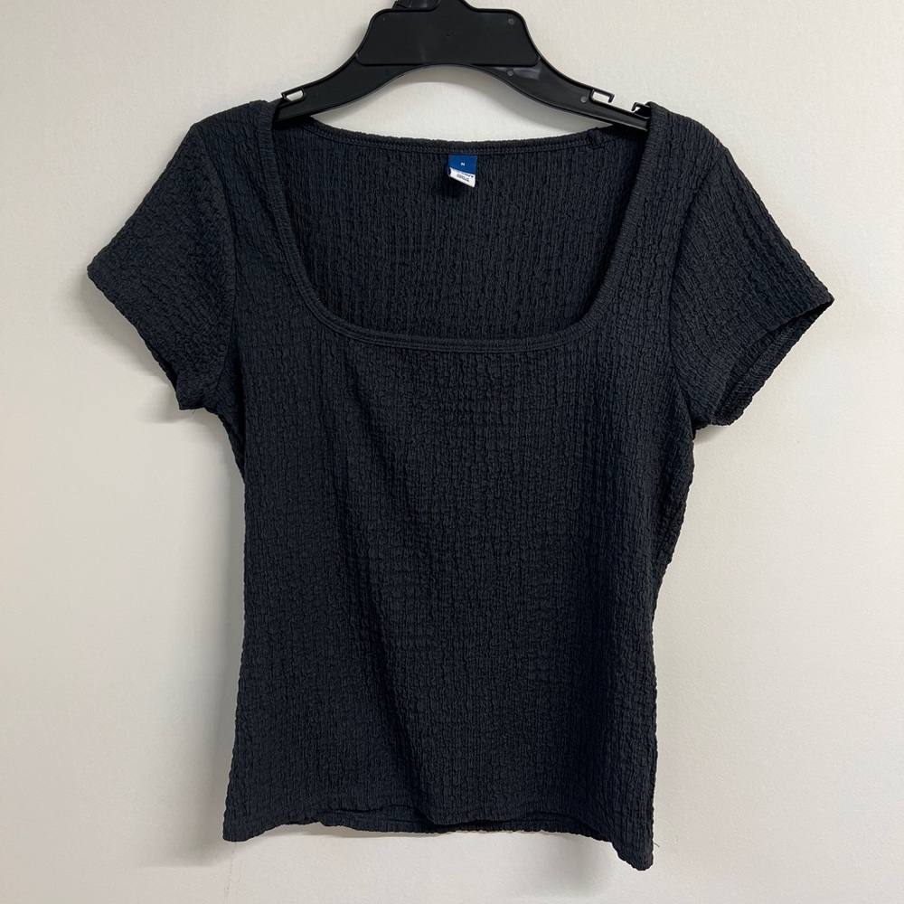 Old Navy Charcoal Textured Tee